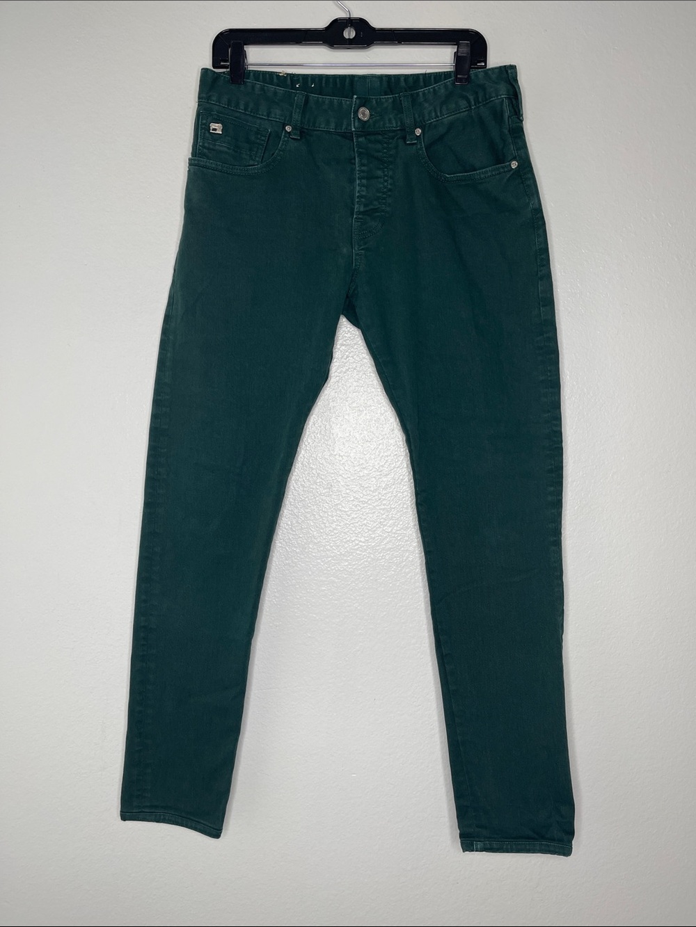 Scotch & Soda Ralston Button Fly Green Denim Jeans Size 32 X 32